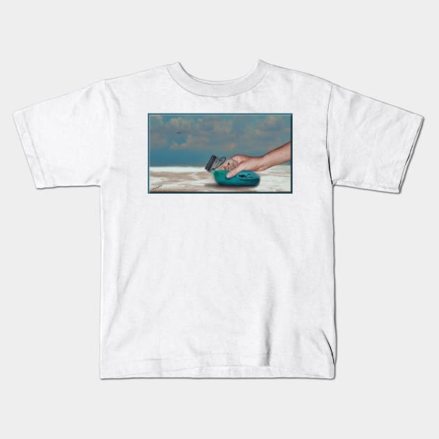 Beachcombing Kids T-Shirt by rgerhard